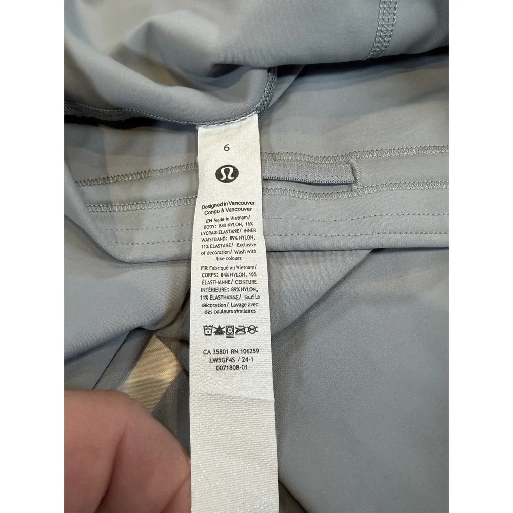 Lululemon Womens Size 6 Gray High‎ Rise 7/8 Leggings 26